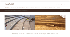 Desktop Screenshot of montajparchet.ro